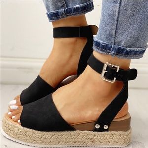 EC⭐️Platform Hemp Espadrilles Sandals!